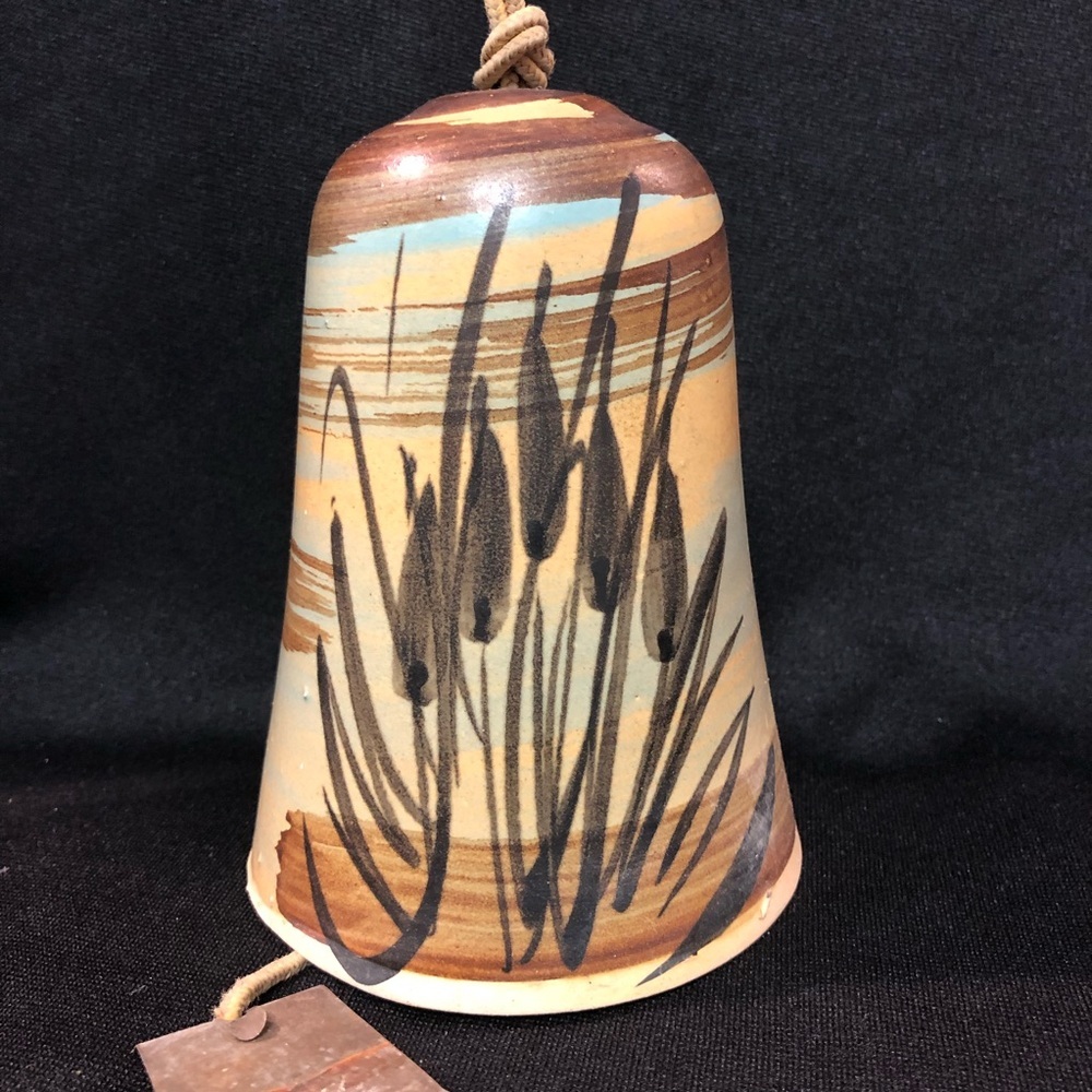 Vintage 1973 Pacific Stoneware Wind Chime Bell - Hand Painted - Collectible - Picture 13 of 13